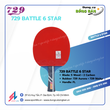 Vợt bóng bàn 729 Battle 6 Star