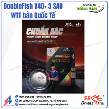 Double Fish WTT V40+ 3 SAO (Phiên bản Quốc tế)