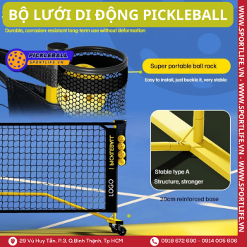 Bộ cọc lưới Pickleball di động