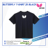 Áo Butterfly T-SHIRT 25 BLACK WHITE