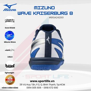 MIZUNO WAVE KAISERBURG 8 - TRẮNG XANH