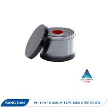 Băng Dán Cơ Giảm Đau, Hỗ Trợ Vận Động Thể Thao (cuộn 5.0CM x 4.5M) - Phiten Titanium Tape X100 Stretched