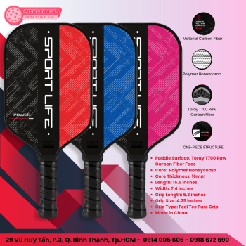 Vợt Pickleball SportLife Blue Power