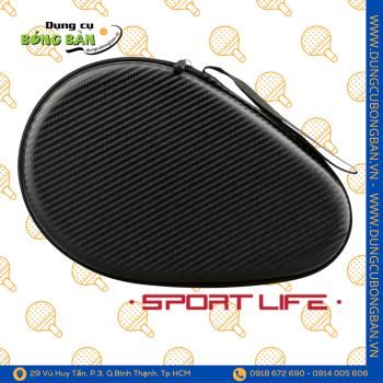 Bao vợt SportLife cứng Đen