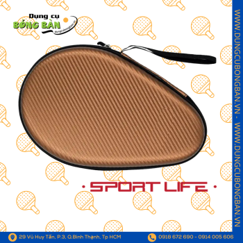 Bao vợt SportLife cứng Nâu