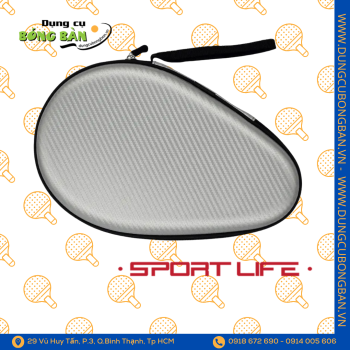 Bao vợt SportLife cứng Xám